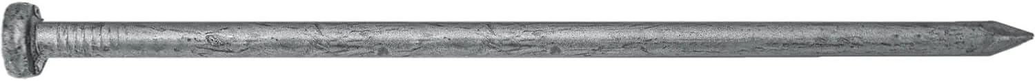 6' Bright Common Framing Nail (60D) - Heavy-Duty Fastener Designed for Interior Construction Applications - Uncoated Carbon Steel with Smooth Shank - Load Bearing - 42 x 1 POUND BOXES (~420 Nails)