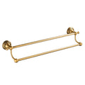 Antique Brass Bathroom Accessories - Wall-Mounted Towel Bar, Cup Holders, Hairdryer Rack, Tissue Roll & Soap Dish(Abs-008-1)