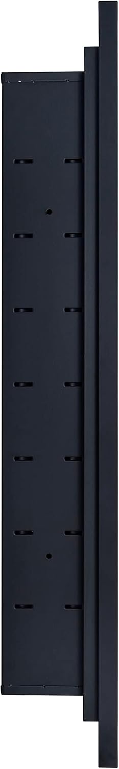 TEHOME Black Recessed Bathroom Medicine Cabinet with Mirror Squared Corner Rectangle Metal Framed Medicine Cabinet with Beveled Mirror 20x30''