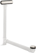 KOHLER K-7272-BN Clearflo Slotted Overflow Bath Drain, Toe-Tap Stopper, Above- or Through-the-Floor Placement, Ball-Joint for Easy Installation, Sleek Design, 4.5 pounds, Vibrant Brushed Nickel