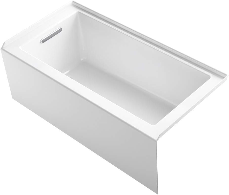Kohler 1956-LA-0 Underscore® 60' x 30' alcove bath, left drain, White