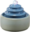 Tabletop Tabletop Fountain Decorations, Desktop Water Ornament for Home Office Decor(Blue)