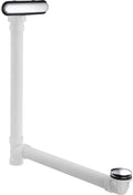 KOHLER K-7272-CP Clearflo Slotted Overflow Bath Drain, Toe-Tap Stopper, Above- or Through-the-Floor Placement, Ball-Joint for Easy Installation, Sleek Design, 4.5 pounds, Polished Chrome