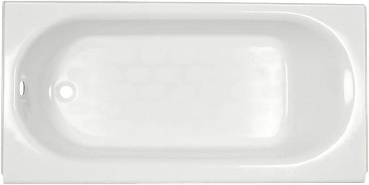 American Standard 2392202ICH.020 Princeton 60 in. x 30 in. Americast Above-Floor Rough-In Bathtub with Left Drain and Built-In Overflow, White