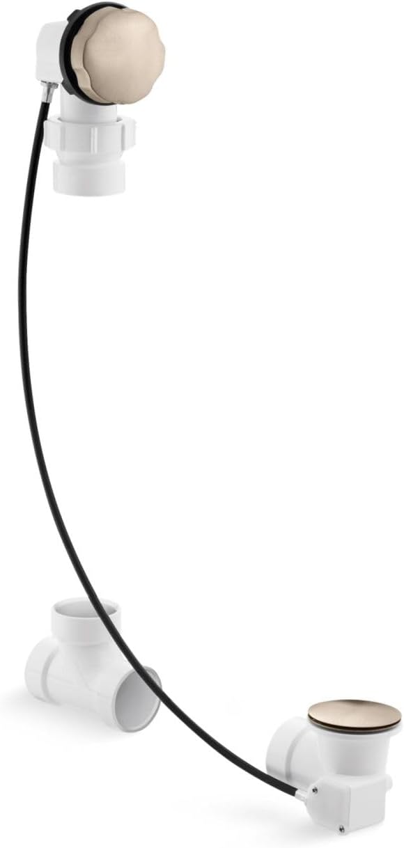 Kohler K-7214-BV Clearflo 1 1/2' Bath Cable Drain, Vibrant Brushed Bronze
