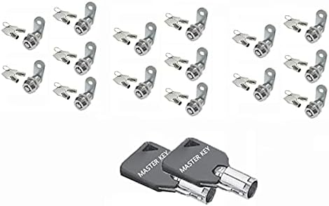 Master Key Lock Tubular Cam Lock 90 Degree Keyed Different Lock w/Master Key 2400MK (15)