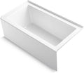 Kohler 60' x 32' alcove bath with integral apron, integral flange, and right-hand drain