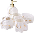 Bathroom Accessory Set Bathroom Accessories Set Bathroom Accessory Set Geometric Cute Elephant Soap Dispenser for Liquid Soap Or Lotion Bath Accessory Set (White)
