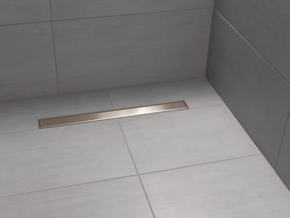 Delta Faucet 24-Inch Reversible Linear Shower Drain Trim in Stainless