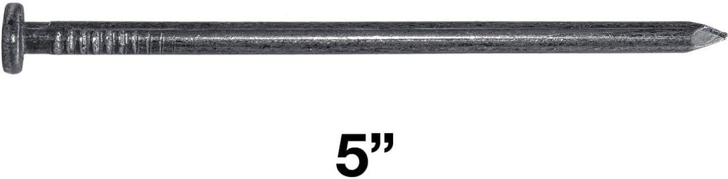 5' Bright Common Framing Nail (40D) - Heavy-Duty Fastener Designed for Interior Construction Applications - Uncoated Carbon Steel with Smooth Shank - Load Bearing - 42 X 1 POUND BOXES ~630 Nails