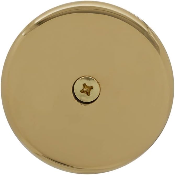 Westbrass D328-200-01 3-1/8' One-Hole Bathtub Overflow Faceplate and Screw, Polished Brass (200-Pack)