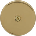 Westbrass D328-200-01 3-1/8' One-Hole Bathtub Overflow Faceplate and Screw, Polished Brass (200-Pack)