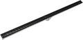 Infinity Drain S-LAG 3848 BK 48' S-PVC Series Low Profile Complete Kit with 1 1/2' Wedge Wire Grate in Matte Black