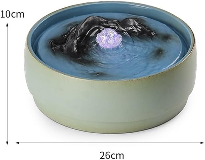 GRFIT Indoor Fountain Tabletop Relaxation Fountain with Running Water Decoration Table Fountain