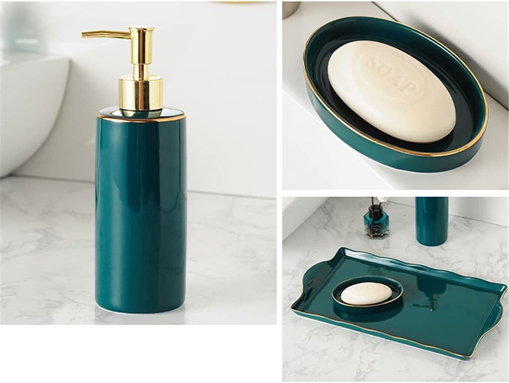 Ceramic Bathroom Five-piece Toiletry Set Supplies Creative Kit