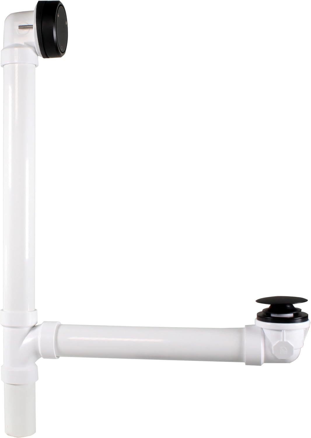 Westbrass D493244CHM-4-12 Bath Waste & Overflow Assembly with Patented Deep Soak Faceplate Cover and Tip-Toe Drain Plug - SCH. 40 PVC, Oil Rubbed Bronze (4-Pack)