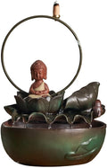 GUERNSEY Tabletop Fountain Chinese Style Backflow Incense Home Living Room Desktop Ornaments Indoor Circulating Water Desktop Fountain Ornaments Tabletop Fountains Indoor Fountain