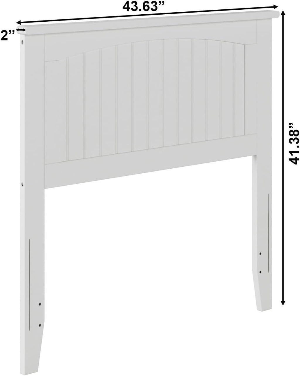 AFI, Nantucket Twin Solid Wood Panel Headboard, White