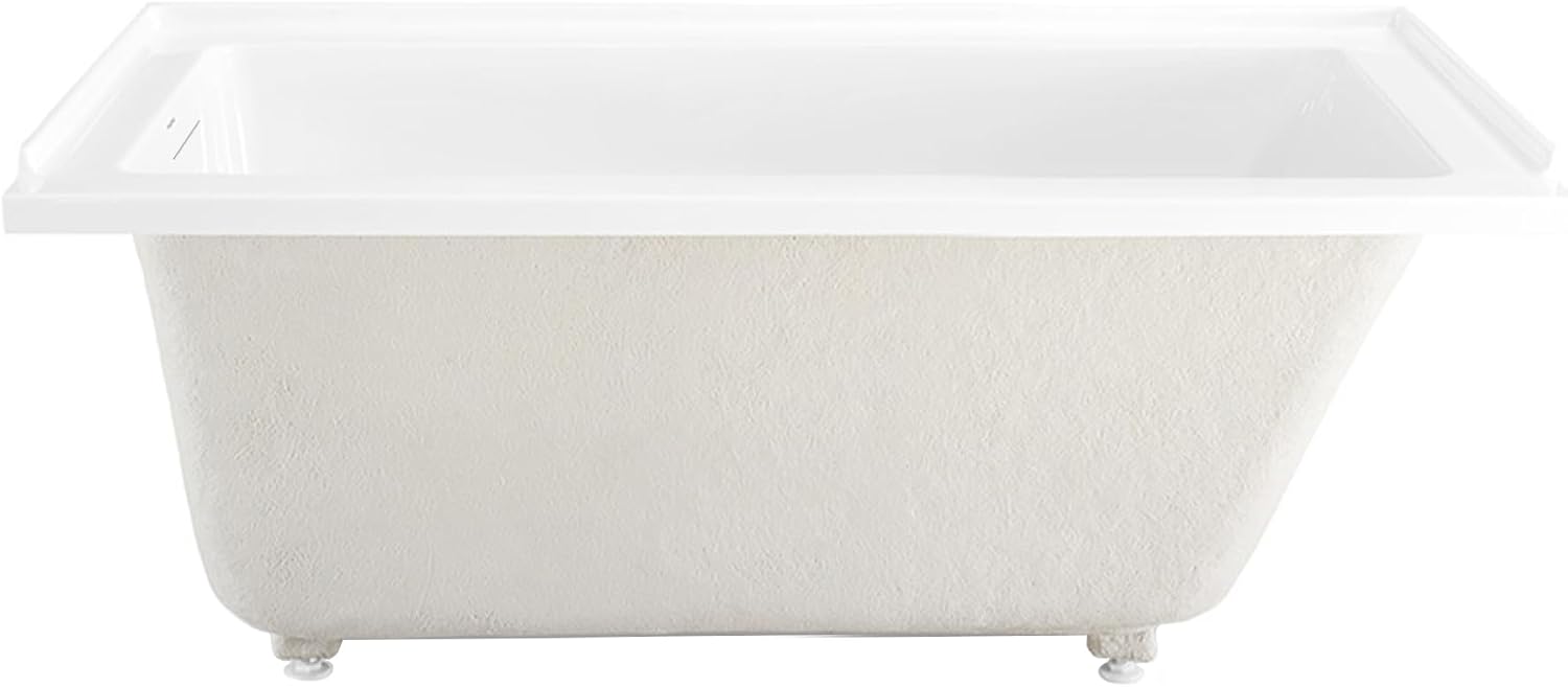 Swiss Madison Voltaire 60 x 30 Left Drain Soaking Alcove Bathtub in Glossy White with Integrated Overflow, Drain Included