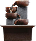 GLigeT Tabletop Fountain Feng Shui Wealth Fountain Desktop Creative Gifts Home Small Living Room Water Fountain Ornaments Decorative Water Fountain Decor