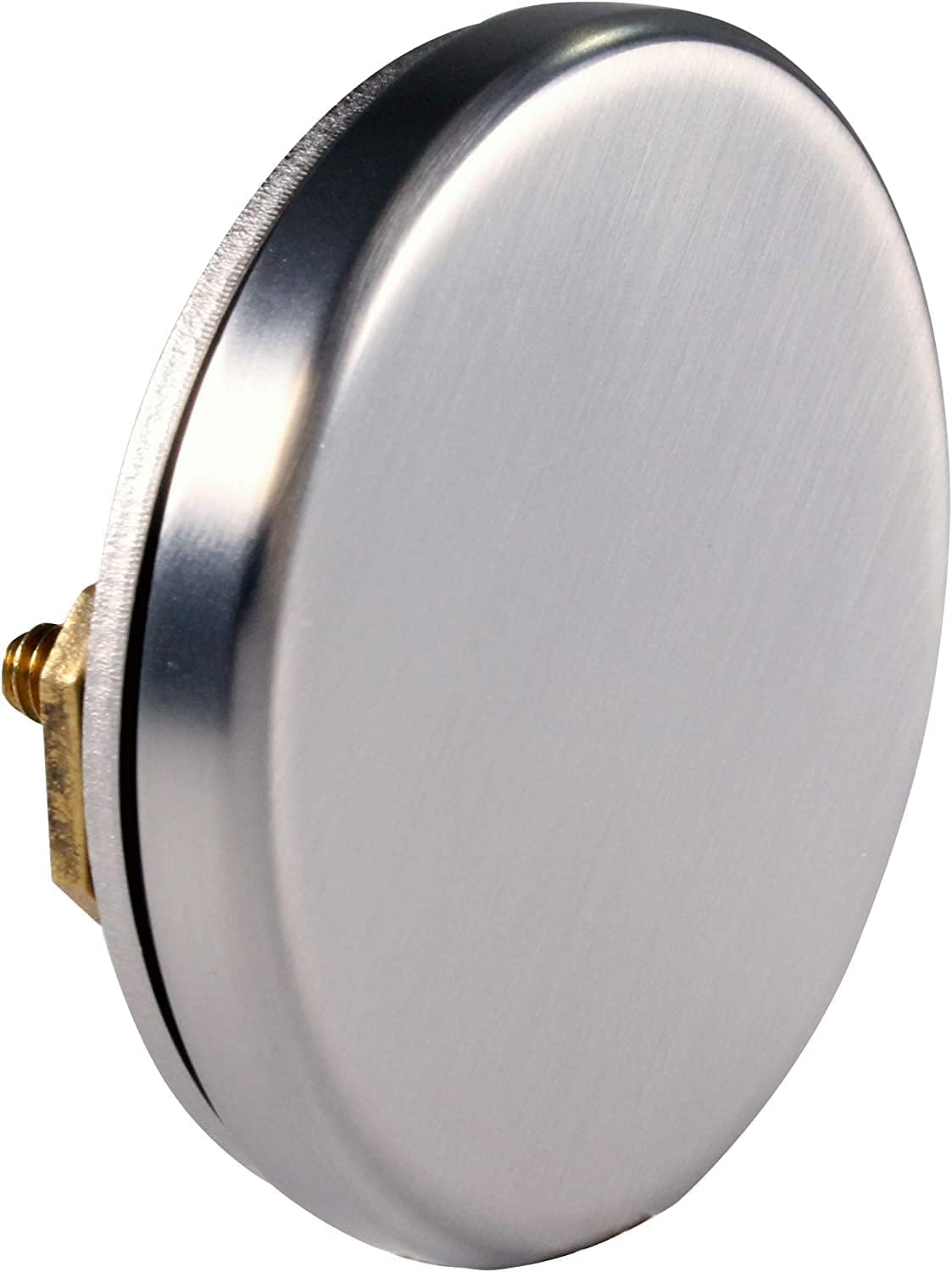 Westbrass D398RK-50-20 1-1/2' NPSM Coarse Thread Mushroom Tip-Toe Bathtub Drain Stopper with Illusionary Overflow Faceplate, Stainless Steel (50-Pack)