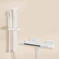 Easy Shower Set, Bathroom Shower Set, Utility Shower Set with Large Shelf, Waterfall Drain, Brass Body, Booster Shower Head, Silicone Spout, Suitable for Bathroom, Hotel, Gym, Pet Shop ( Color : Cream
