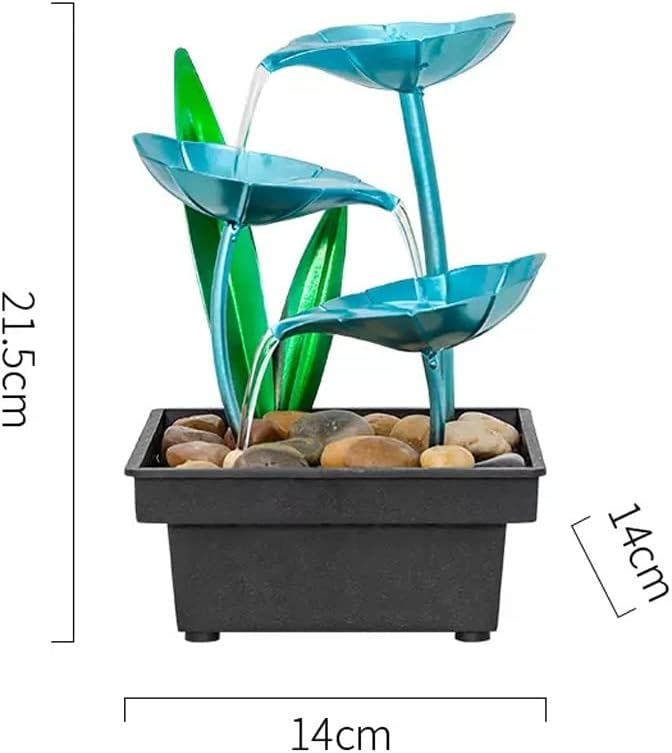 HIHELO Desktop Fountain Tabletop Fountain Desktop Flowing Water Decoration Office Lucky Flowing Water Decoration Living Room Waterscape Decoration Water Fountain Outdoor (Color : A)