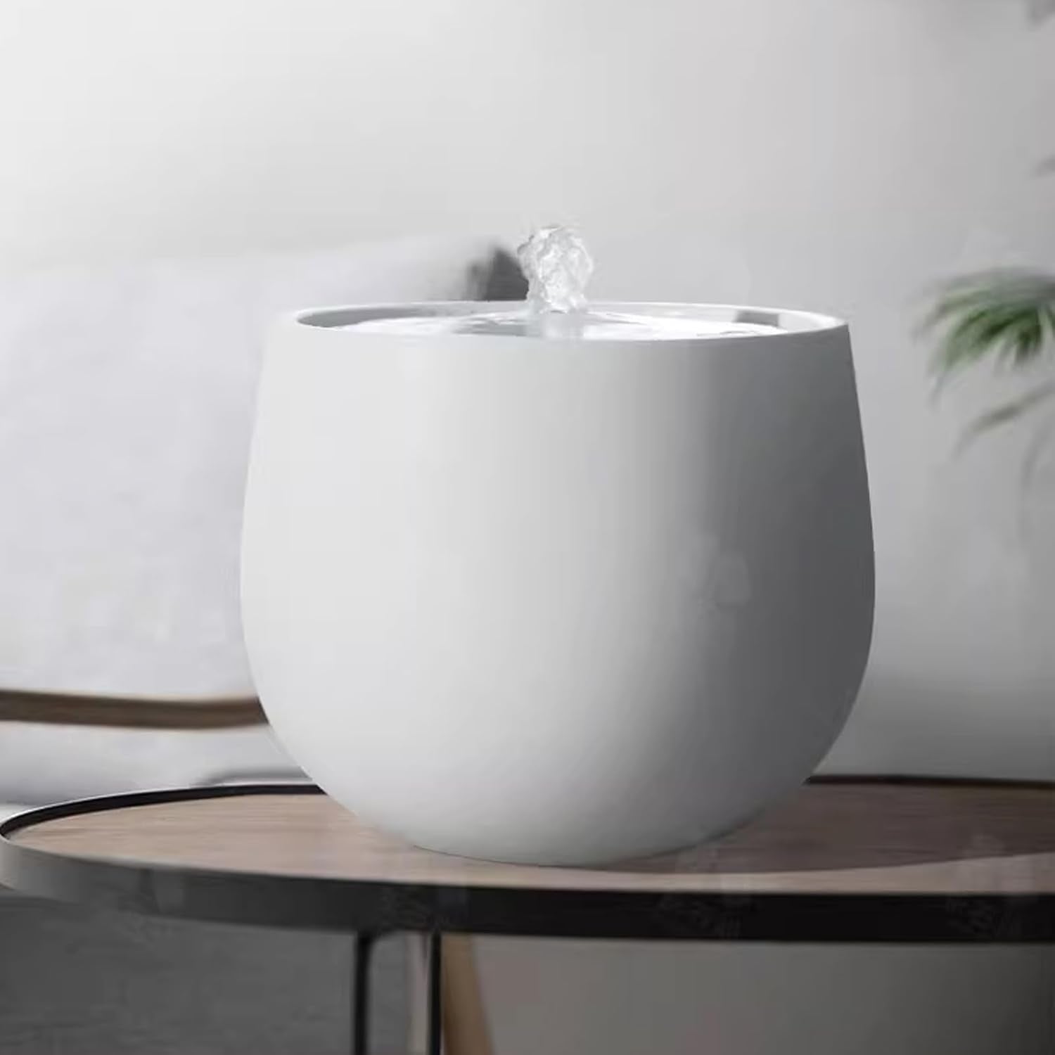 Tabletop Fountain Decoration Fountain Circulation Water System Modern And Simple Water View Porch Decoration Living Room Bedroom Office Desktop Decoration Tabletop Water Fountain ( Color : White )