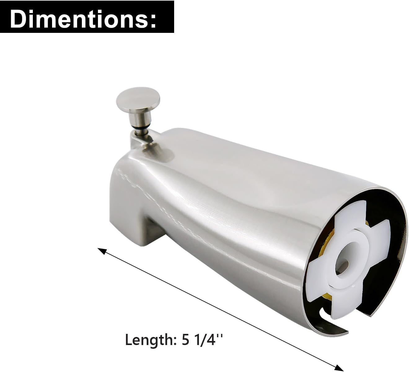 Tearel Replacement for Moen Posi Temp Shower Valve and Trim Kit, Complete Set for Tub and Shower Faucet, Includes Valve Body, Handle, Escutcheon Plate, Tub Spout, Brushed Nickel