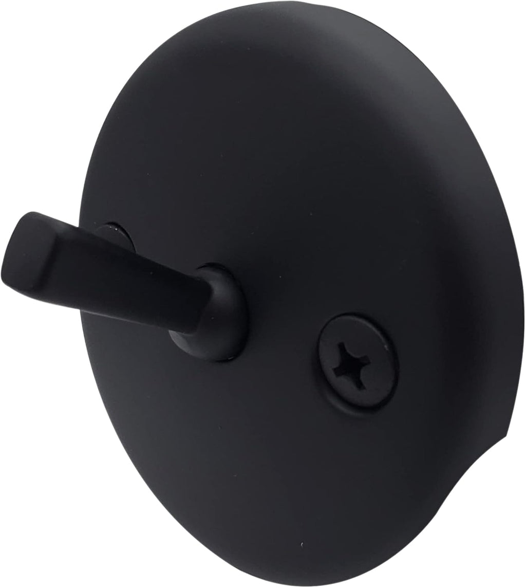 Westbrass R92-36-62 3-1/8' Trip Lever Bathtub and Shower Drain Kit with 2-Hole Overflow Faceplate, Matte Black (36-Pack)