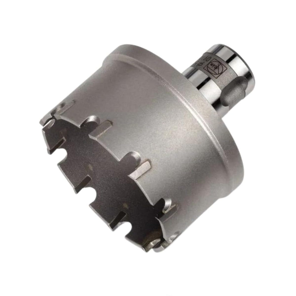 Fein Carbide Hole Saw with QuickIn Plus Mount - Precision Cutting on Pipes & Curved Surfaces with Wall Thickness up to 5/32', 1/8' Cutting Depth, 1-7/16' Bore Diameter - 63131614010
