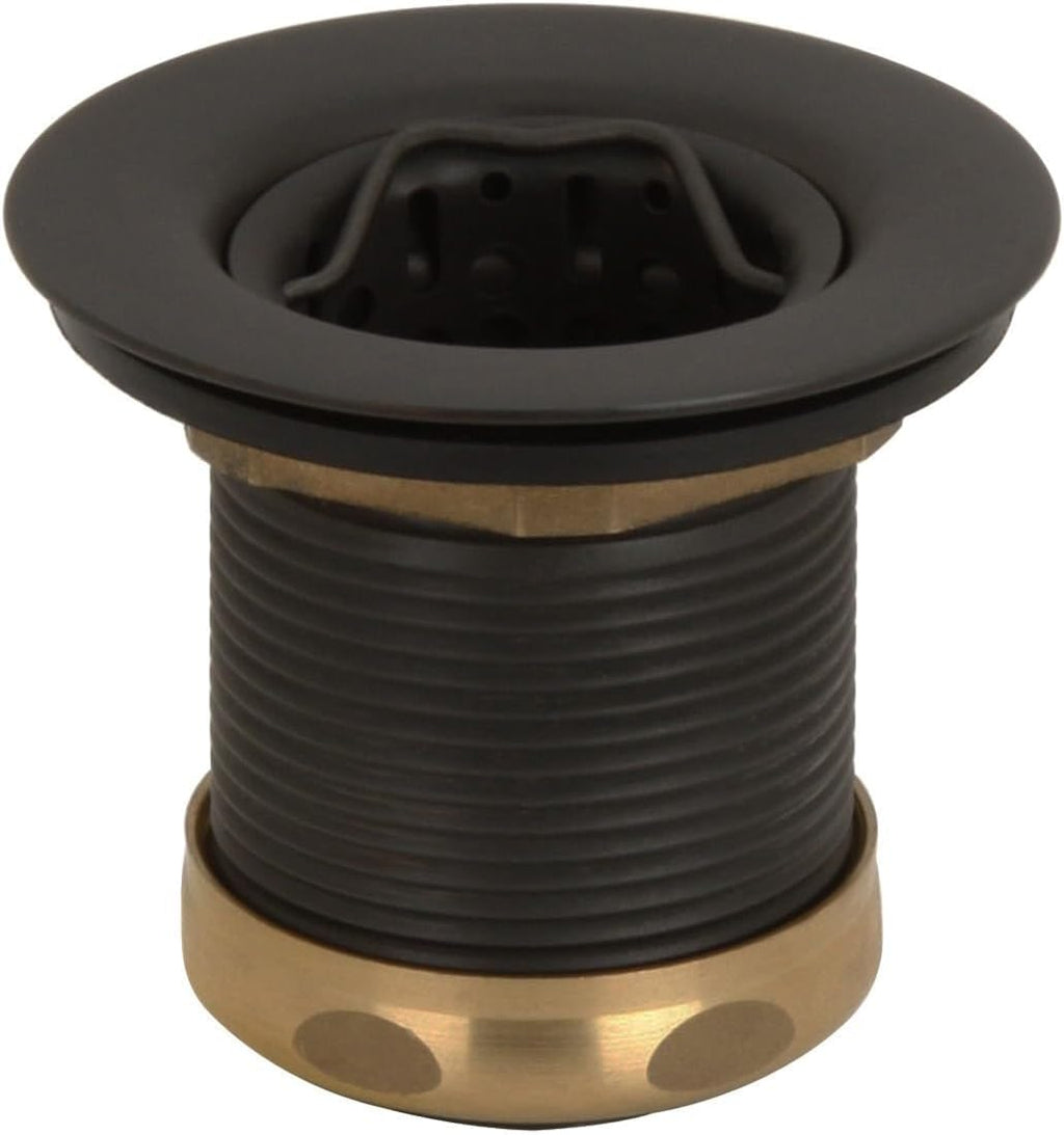 Westbrass D218-50-12 Junior Bar and Laundry Sink Drain Assembly with Removable Strainer Basket, Oil Rubbed Bronze (50-Pack)