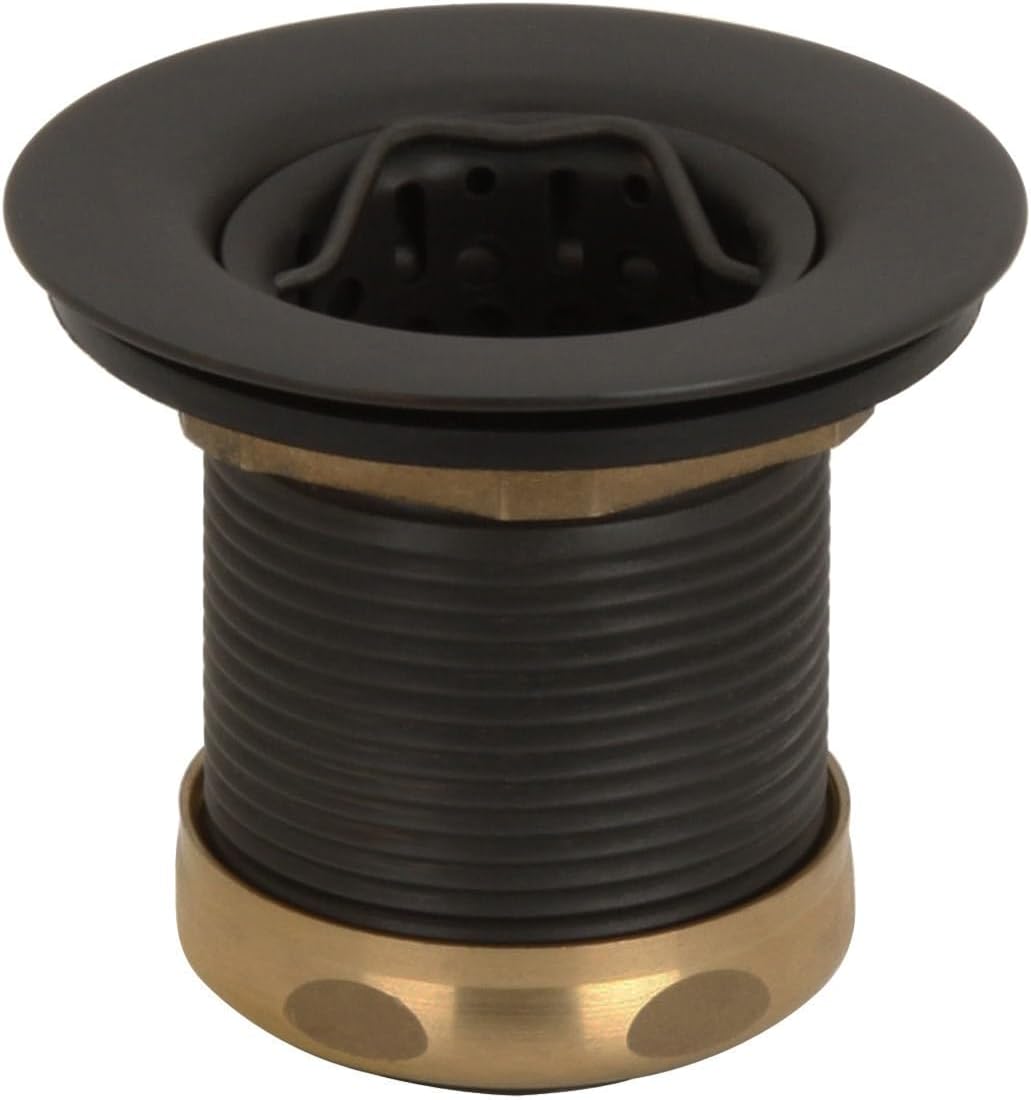 Westbrass D218-50-12 Junior Bar and Laundry Sink Drain Assembly with Removable Strainer Basket, Oil Rubbed Bronze (50-Pack)