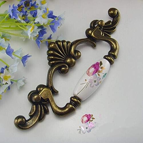 Southst 100mm Drawer Pull Handles Dresser Knob Antique Bronze Furniture Hardware Kit Cabinet Door Handle Pulls Knobs Rural