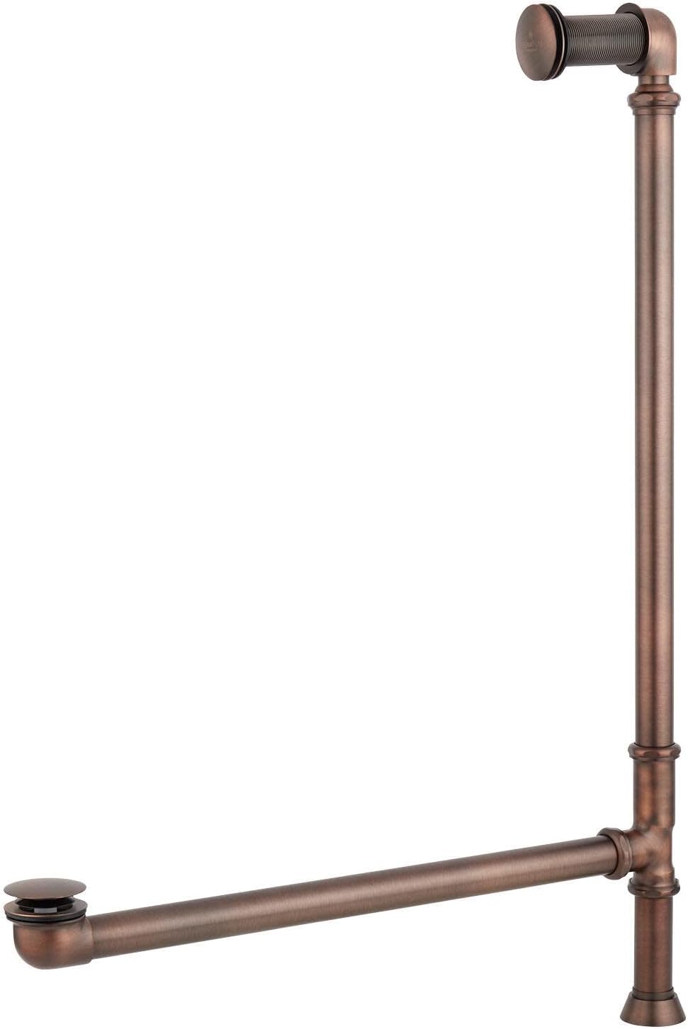 Signature Hardware 946214 Frayser 71' Cast Iron Soaking Double Slipper Pedestal Freestanding Tub with Rolled Rim and Drain Kit - White/Black Drain