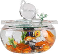 GUERNSEY Tabletop Fountain Tabletop Fountains Tea Room Desktop Glass Fish Tank Creative Circulating Water Ornaments Living Room Desktop Fountain Decoration Ornaments Indoor Fountain