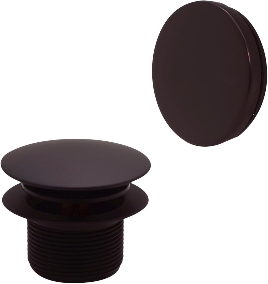 Westbrass 493244H-12 14' Sch. 40 PVC Bath Waste & Overflow Assembly with Illusionary Faceplate and Tip-Toe Drain Plug, Oil Rubbed Bronze (4-Pack)