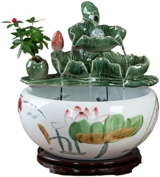 Tabletop Tabletop Fountain Indoor Water Feature Meditation Decor Sound Relaxation Ornament Decor(XL)