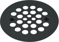 Westbrass D3193-100-62 4-1/4' OD Brass Shower Strainer Grid Drain Cover, Matte Black (100-Pack)