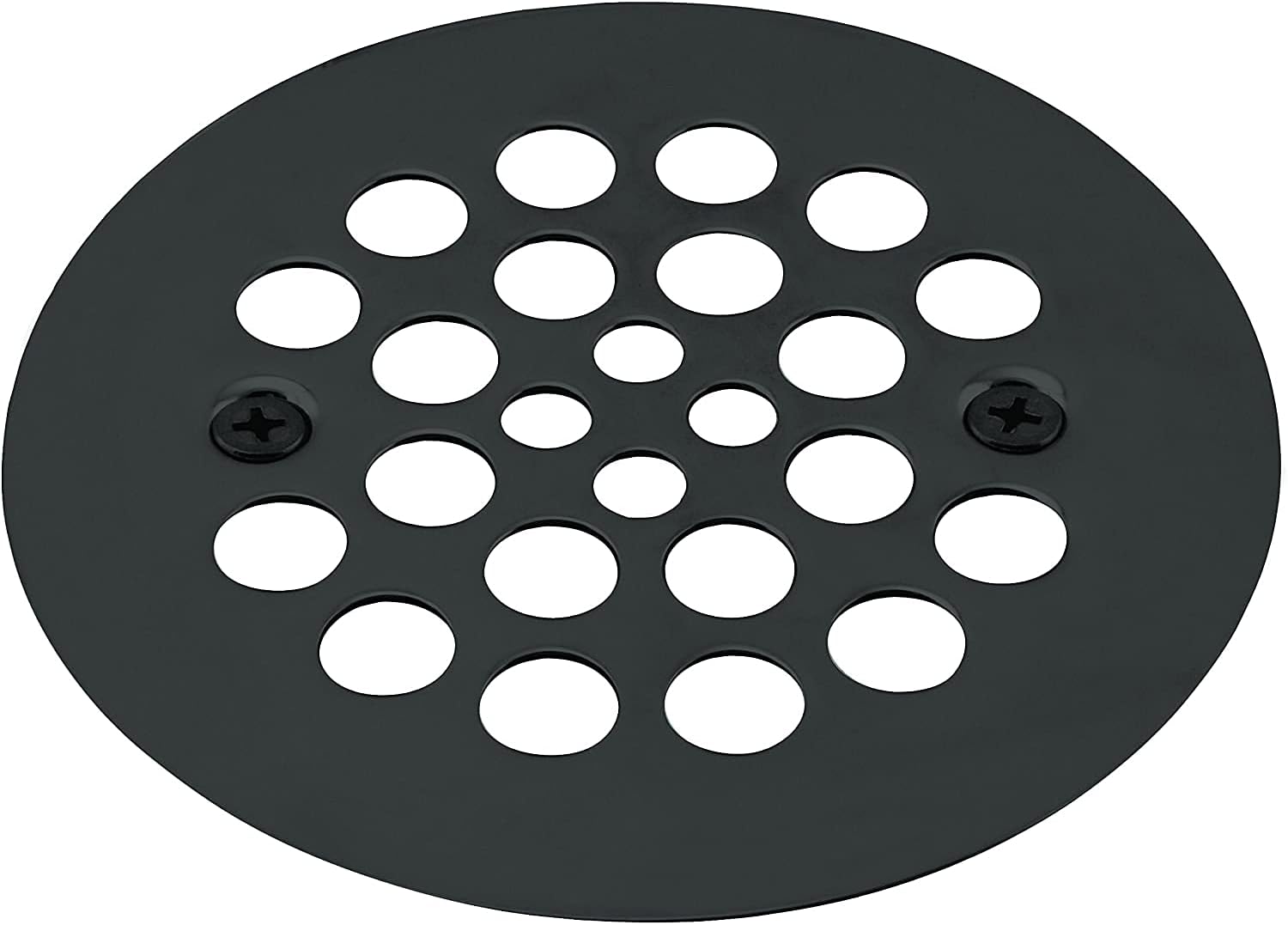 Westbrass D3193-100-62 4-1/4' OD Brass Shower Strainer Grid Drain Cover, Matte Black (100-Pack)