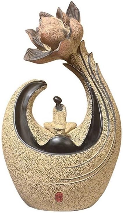 GLigeT Tabletop Fountain Zen Flowing Water Ornaments New Chinese Home Decorations Office Tea Room Desktop Fountain Landscape Circulating Water Water Fountain Decor