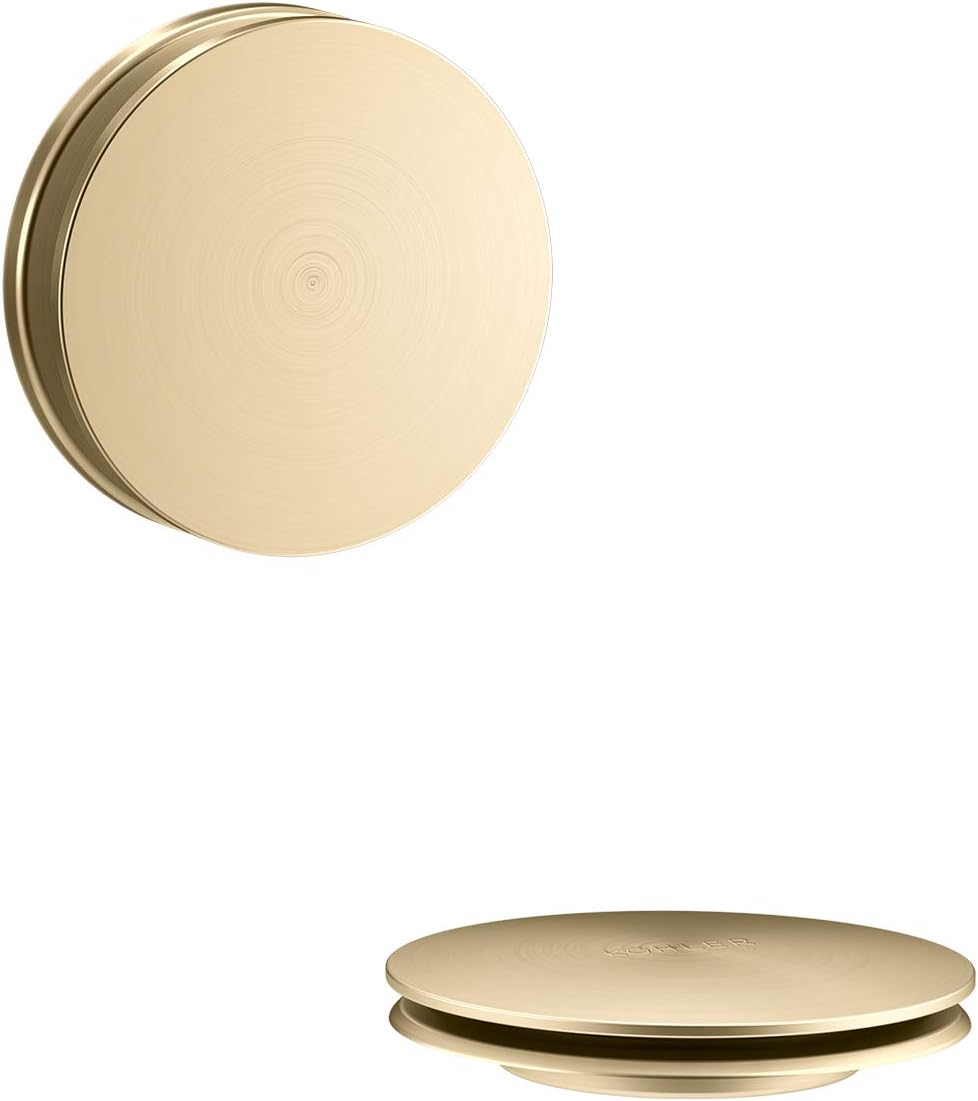 KOHLER K-7142-2MB Clearflo Retrofit Toe-Tap Conversion Kit, Repair Existing Clearflo Bath Drain, Bath Upgrade, Vibrant Brushed Moderne Brass