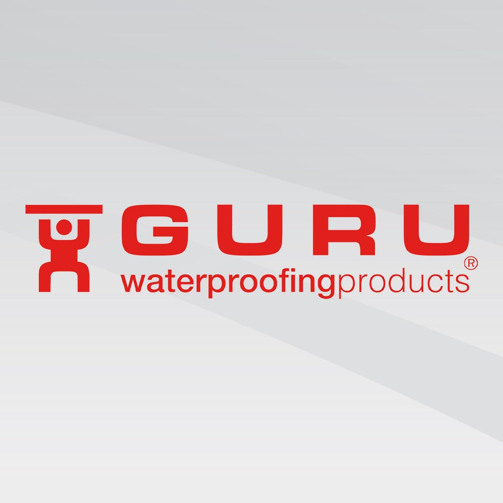GURU USA SuperKit Square Complete Shower Kit with Heavy Duty Tray, Evo Lite Stainless Steel Drain, & Waterproof Membrane Roll, Bathroom Accessories, 36' x 60', Off-Center Drain, PVC Connector