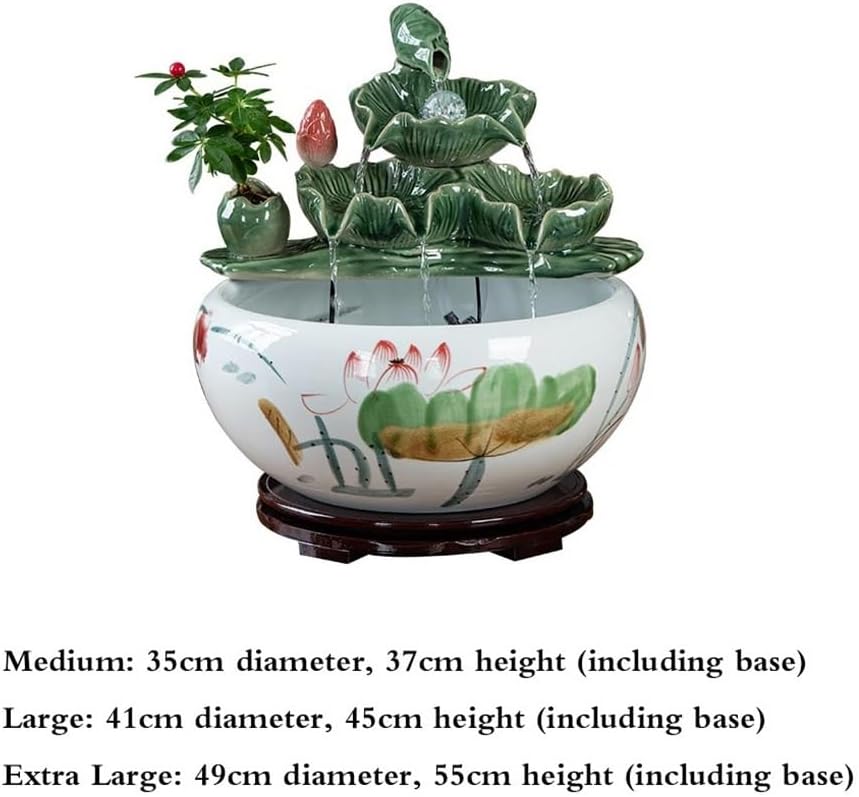 Tabletop Tabletop Fountain Indoor Water Feature Meditation Decor Sound Relaxation Ornament Decor(XL)