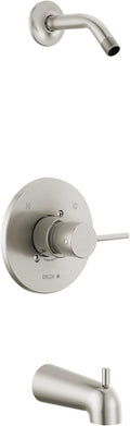 Delta Faucet Series Brushed Nickel Tub Shower Faucet Set, Shower Trim Kit, Shower Fixtures, Bathtub Faucet Set, Shower Handle, Stainless T14459-SSLHD-PP (Shower Head and Valve Not Included)