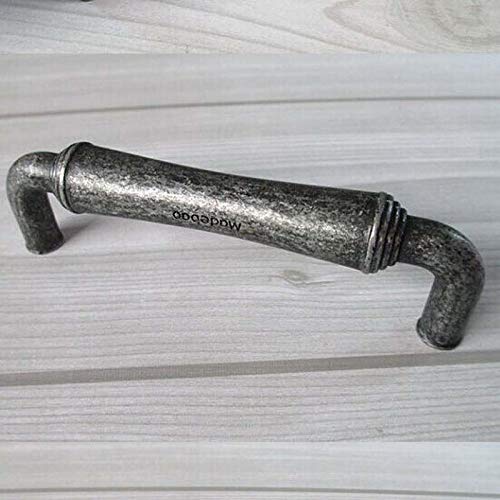 96mm Antique Iron Dresser Cupboard Knob Pulls Antique Black Decorative Furniture Hardware Wardrobe Kit Cabinet Door Handles