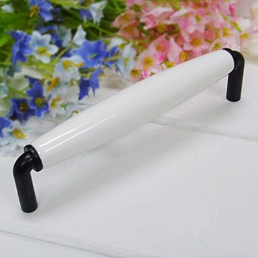 Southst 128mm Black Kit Cabinet Handle White Dresser Drawer Pull Knob 5' Modern Simple White Black Furniture Hardware Handle