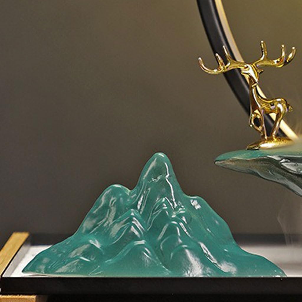 GUERNSEY Tabletop Fountain Flowing Water Ornaments Home Living Room Porch Desktop Fountain Landscape Study Desktop Fountain Decorations Indoor Fountain