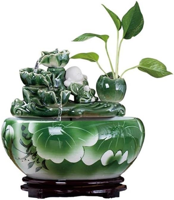 Tabletop Indoor Fountain Tabletop Fountains Home Office Decor, to Grow Plant Hebs by Yourself Decor(Large)