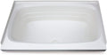 Lippert Replacement 24' x 38' White Bathtub with Center Drain, Scratch-Resistant ABS Acrylic for RVs, Travel Trailers, 5th Wheels, Motorhomes - W2438CDSPK